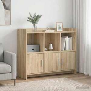 Imagine vidaXL Bufet Stejar Sonoma 98, 5 x 33 x 80 cm Lemn prelucrat