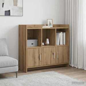 Imagine vidaXL Bufet Stejar Artizanal 98, 5 x 33 x 80 cm Lemn prelucrat