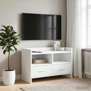 Imagine vidaXL Cabinet TV 71, 5 x 33 x 47 cm Alb Lemn prelucrat