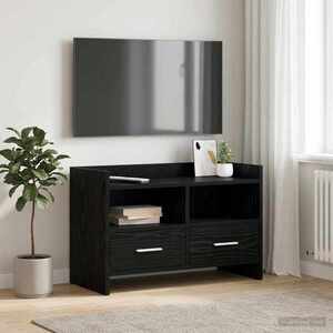 Imagine vidaXL Cabinet TV 71, 5 x 33 x 47 cm Stejar Negru Lemn prelucrat