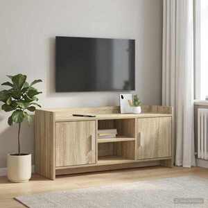 Imagine vidaXL Cabinet TV 102 x 33 x 47 cm Stejar Sonoma Lemn prelucrat