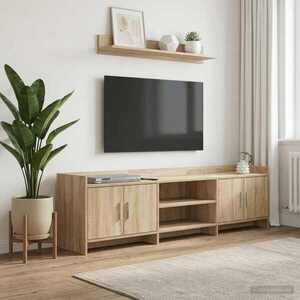 Imagine vidaXL Cabinet TV 168 x 33 x 47 cm Stejar Sonoma Lemn prelucrat