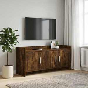 Imagine vidaXL Cabinet TV 102 x 33 x 47 cm Stejar fumuriu Lemn prelucrat