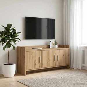 Imagine vidaXL Cabinet TV 102 x 33 x 47 cm Stejar Artizanal Lemn prelucrat