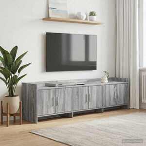 Imagine vidaXL Cabinet TV 168 x 33 x 47 cm Sonoma gri Lemn prelucrat