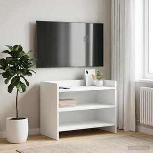 Imagine vidaXL Cabinet TV 60 x 33 x 47 cm Alb Lemn prelucrat