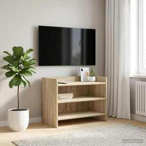 Imagine vidaXL Cabinet TV 60 x 33 x 47 cm Stejar Sonoma Lemn prelucrat