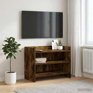Imagine vidaXL Cabinet TV 60 x 33 x 47 cm Stejar fumuriu Lemn prelucrat