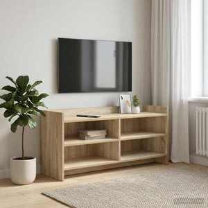 Imagine vidaXL Cabinet TV 100 x 33 x 47 cm Stejar Sonoma Lemn prelucrat