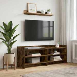 Imagine vidaXL Cabinet TV 135 x 33 x 47 cm Stejar fumuriu Lemn prelucrat