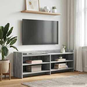 Imagine vidaXL Cabinet TV 135 x 33 x 47 cm Sonoma gri Lemn prelucrat