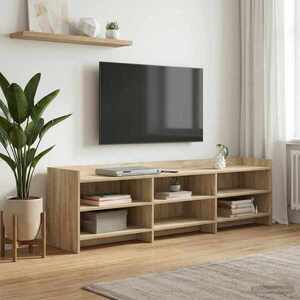 Imagine vidaXL Cabinet TV 168 x 33 x 47 cm Stejar Sonoma Lemn prelucrat
