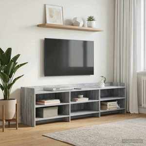 Imagine vidaXL Cabinet TV 168 x 33 x 47 cm Sonoma gri Lemn prelucrat