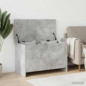 Imagine vidaXL Sertar de depozitare Gri Beton 80 x 40 x 50 cm Lemn prelucrat