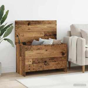 Imagine vidaXL Sertar de depozitare Lemn vechi 80 x 40 x 50 cm Lemn prelucrat
