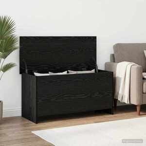 Imagine vidaXL Sertar de depozitare Stejar Negru 100 x 40 x 50 cm