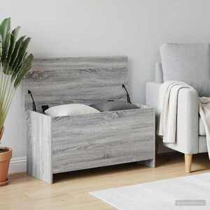 Imagine vidaXL Sertar de depozitare Sonoma gri 100 x 40 x 50 cm Lemn prelucrat