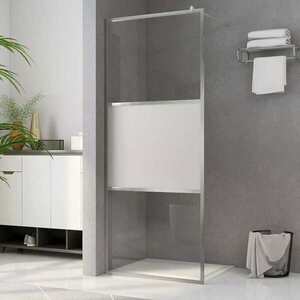 Imagine vidaXL Paravan de duș walk-in, 115 x 195 cm, sticlă ESG semi-mată