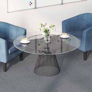 Imagine vidaXL Placă de carpetă Gri deschis 50 x 50 cm 36 buc. PP și bitum