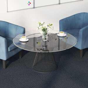 Imagine vidaXL Placă de carpetă Gri Albastru 50 x 50 cm 20 buc. PP și bitum