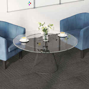 Imagine vidaXL Placă de carpetă Pătrat Maro Închis 50 x 50 cm 20 buc.
