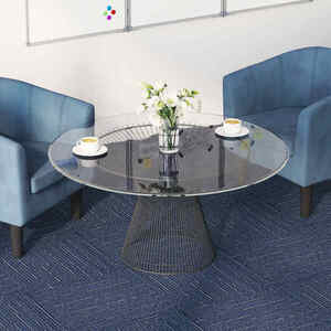 Imagine vidaXL Placă de carpetă Striped Blue 50 x 50 cm 20 buc. PP și bitum