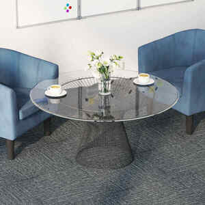 Imagine vidaXL Placă de carpetă Gri Stâncă 50 x 50 cm 4 buc. PP și bitum