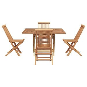 Imagine vidaXL Set de masă pentru grădină Maro Lemn Teak Solid
