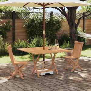 Imagine vidaXL Set Bistro de Grădină 3 buc. natural Lemn solid de tec