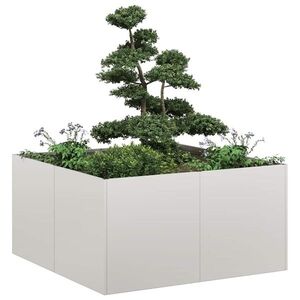 Imagine vidaXL Jardinieră 80x80x40 cm oțel inoxidabil