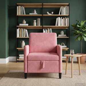 Imagine vidaXL Sofa cu Spațiu de Depozitare Roz 72 x 78 x 87 cm Poliester