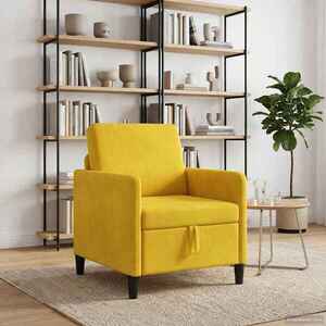 Imagine vidaXL Sofa cu Spațiu de Depozitare Galben 72 x 78 x 87 cm Poliester