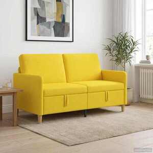 Imagine vidaXL Sofa cu Spațiu de Depozitare Galben Deschis 152 x 78 x 87 cm