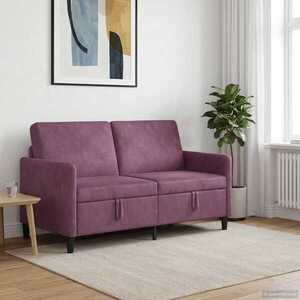 Imagine vidaXL Sofa cu Spațiu de Depozitare Violet 152 x 78 x 87 cm Poliester