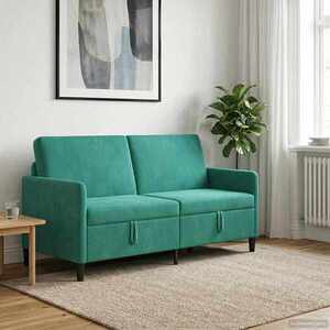 Imagine vidaXL Sofa cu Spațiu de Depozitare Turcoaz 172 x 78 x 87 cm Poliester