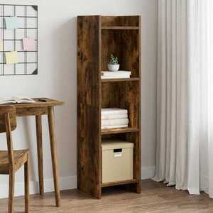 Imagine vidaXL Bibliotecă Stejar fumuriu 30 x 30 x 111 cm Lemn prelucrat
