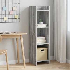 Imagine vidaXL Bibliotecă Sonoma gri 30 x 30 x 111 cm Lemn prelucrat
