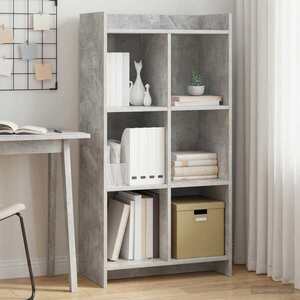 Imagine vidaXL Bibliotecă Gri Concret 59 x 30 x 111 cm Lemn prelucrat