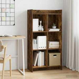 Imagine vidaXL Bibliotecă Stejar fumuriu 59 x 30 x 111 cm Lemn prelucrat