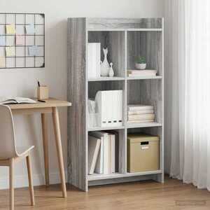 Imagine vidaXL Bibliotecă Sonoma gri 59 x 30 x 111 cm Lemn prelucrat