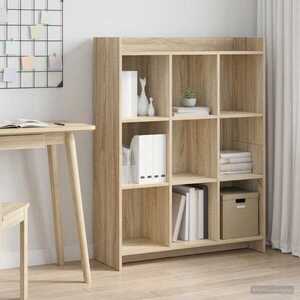 Imagine vidaXL Bibliotecă Stejar Sonoma 87, 5 x 30 x 111 cm Lemn prelucrat