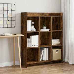 Imagine vidaXL Bibliotecă Stejar fumuriu 87, 5 x 30 x 111 cm Lemn prelucrat