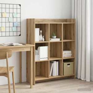 Imagine vidaXL Bibliotecă 9 niveluri 87, 5 x 30 x 111 cm Lemn prelucrat