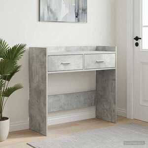 Imagine vidaXL Masă de consolă Gri Beton 90 x 35 x 80 cm Lemn prelucrat