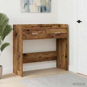 Imagine vidaXL Masă de consolă Lemn vechi 90 x 35 x 80 cm Lemn prelucrat