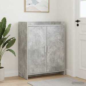 Imagine vidaXL Dulap pentru pantofi Gri Beton 73, 5 x 36 x 92 cm Lemn prelucrat