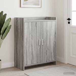 Imagine vidaXL Dulap pentru pantofi cu depozitare Sonoma gri 73, 5 x 36 x 92 cm