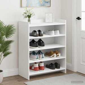 Imagine vidaXL Dulap pentru pantofi Alb 73, 5 x 36 x 92 cm Lemn prelucrat