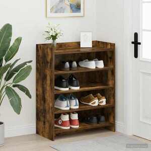 Imagine vidaXL Dulap pentru pantofi Stejar fumuriu 73, 5 x 36 x 92 cm