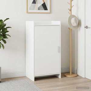 Imagine vidaXL Dulap pentru pantofi cu ușă Alb 48 x 36 x 92 cm Lemn prelucrat